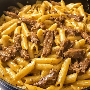 One-Pot Philly Cheesesteak Pasta