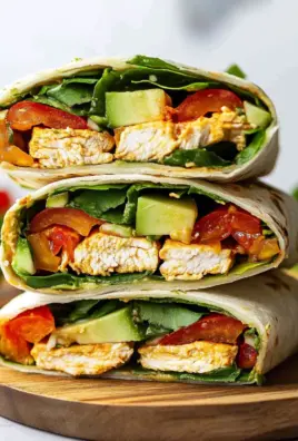 Healthy Chicken Avocado Wraps