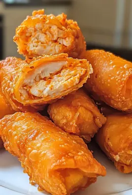 Air Fryer Buffalo Chicken Egg Rolls