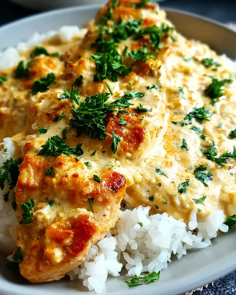 Creamy Smothered Chicken and Rice