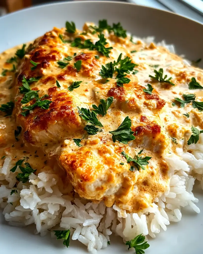 Creamy Smothered Chicken and Rice