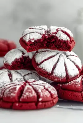 Red Velvet Crinkle Cookie