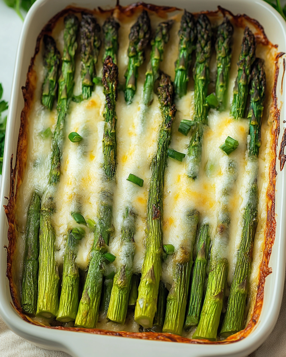 Cheesy Baked Asparagus