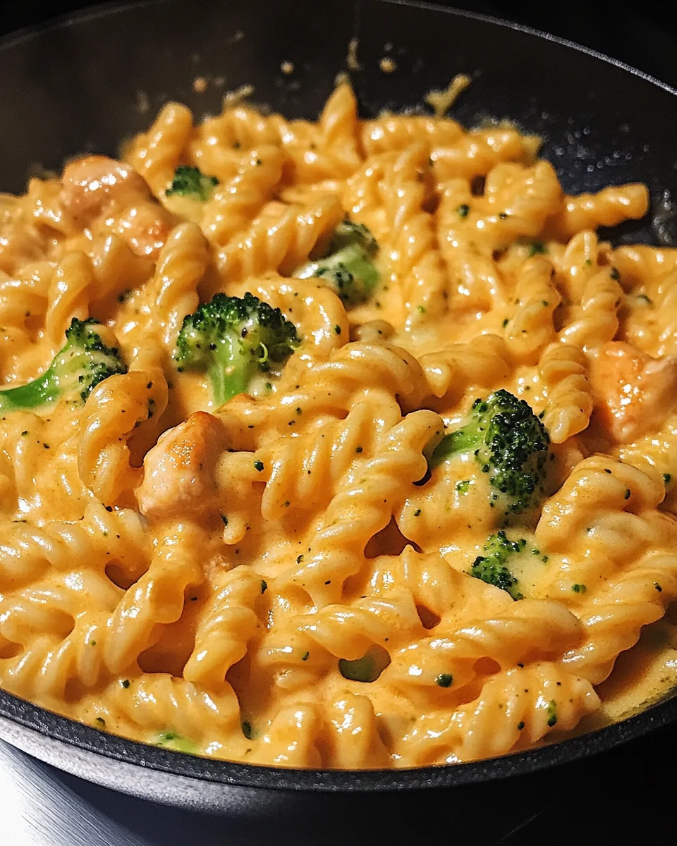 Cheesy Ranch Chicken and Broccoli Pasta Skillet
