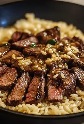 Honey Garlic Butter Steak and Rice Skillet