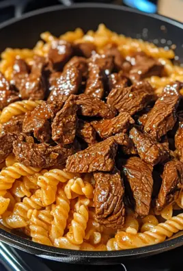One-Skillet Buffalo Ranch Steak & Pasta