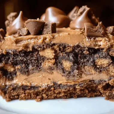 Peanut Butter Cup Dump Cake