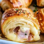 Baked Ham and Cheese Croissants