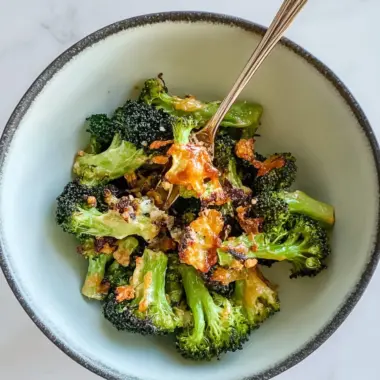 Crispy Cheese Baked Broccoli