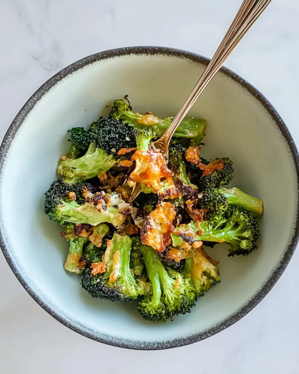 Crispy Cheese Baked Broccoli