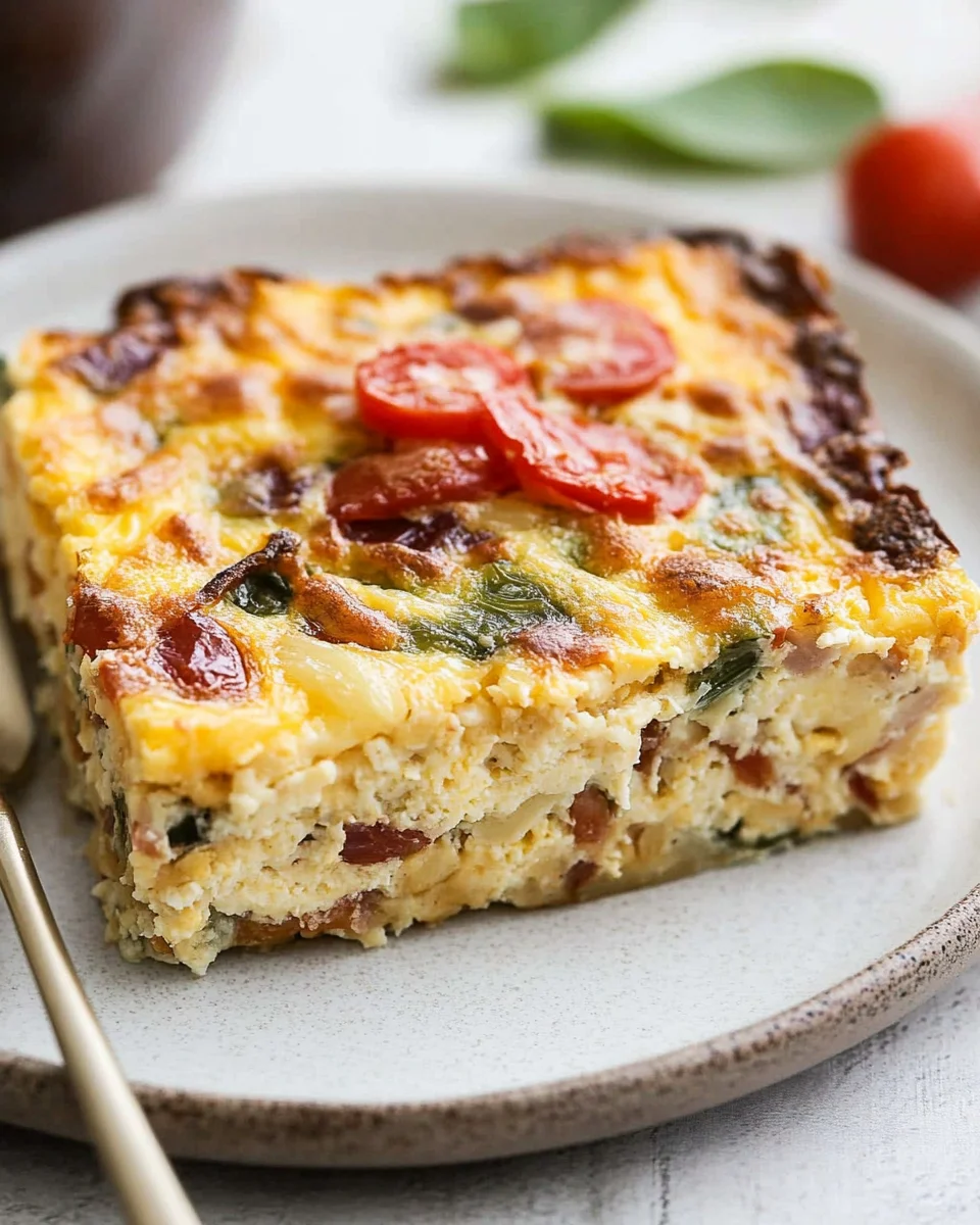 Healthy Cottage Cheese Egg Bake