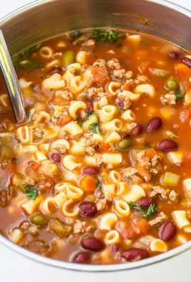 Italian Pasta Fagioli Soup