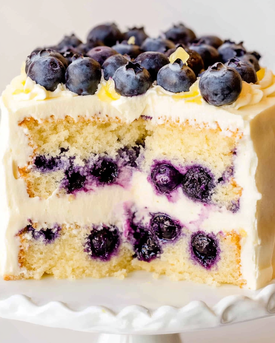 Lemon Blueberry Layer Cake