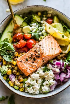 Mediterranean Salmon Bowl