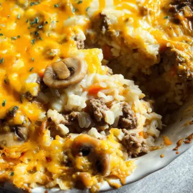 Beef And Rice Casserole