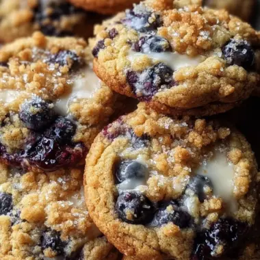 Blueberry Muffin Cookies With Streusel Topping