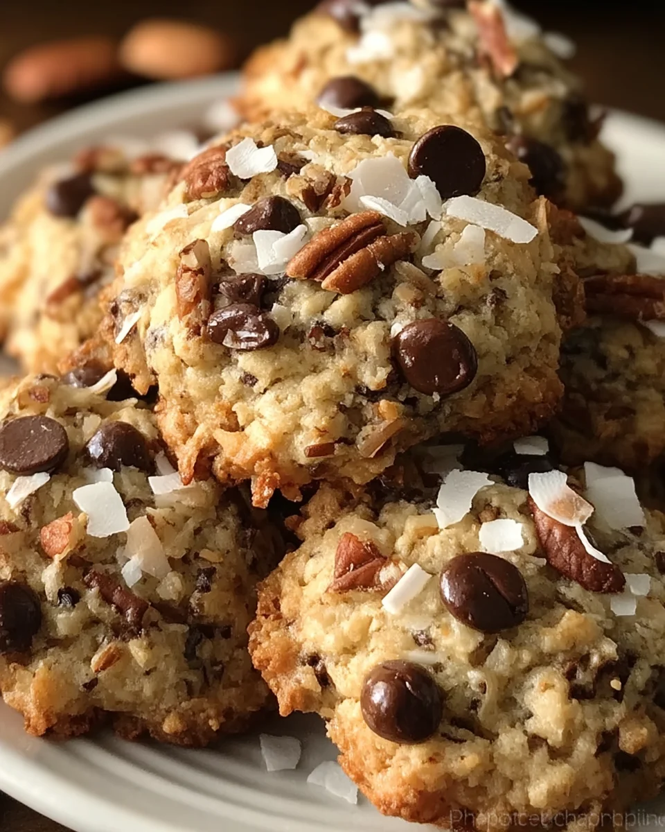 Chocolate Pecan Coconut Cookies