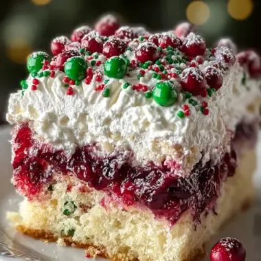 Cranberry Poke Cake