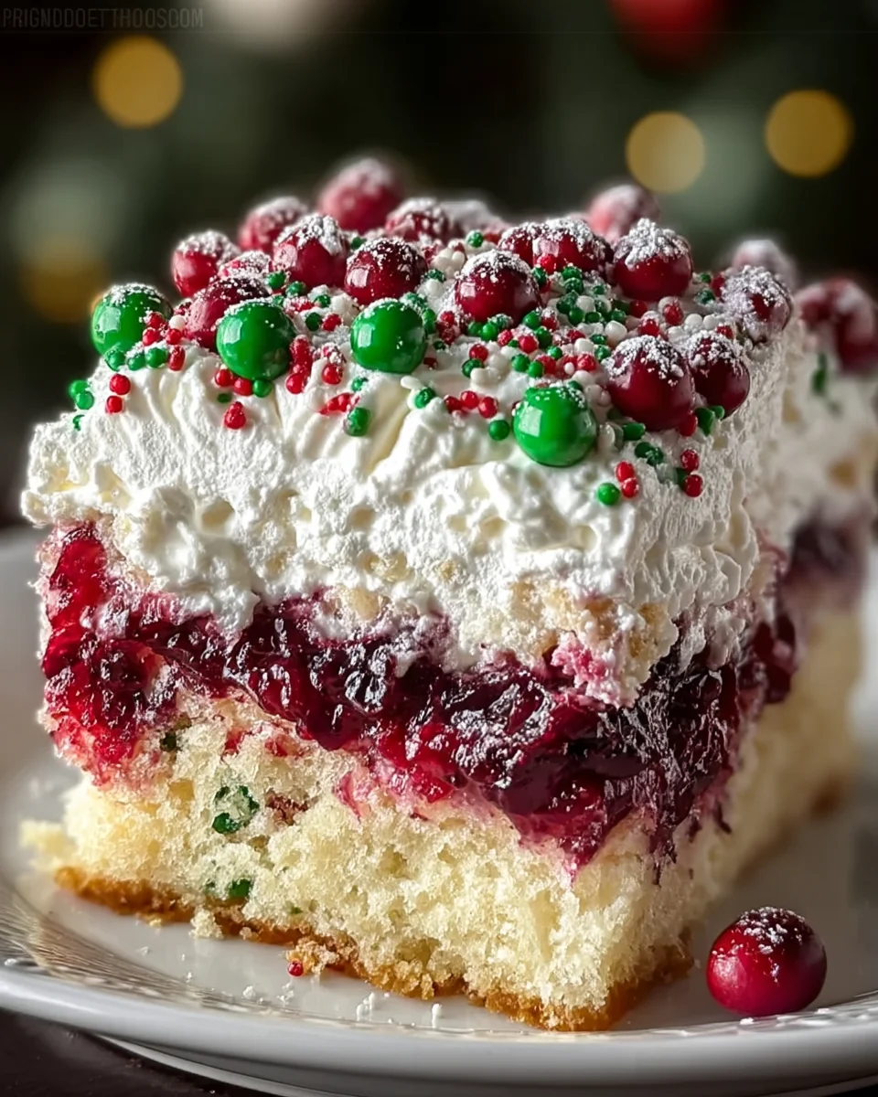 Cranberry Poke Cake