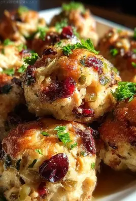 Cranberry & Turkey Stuffing Balls