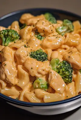 Creamy Buffalo Chicken and Broccoli Pasta