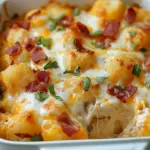 Easy Chicken Bacon Ranch Tater Tot Casserole