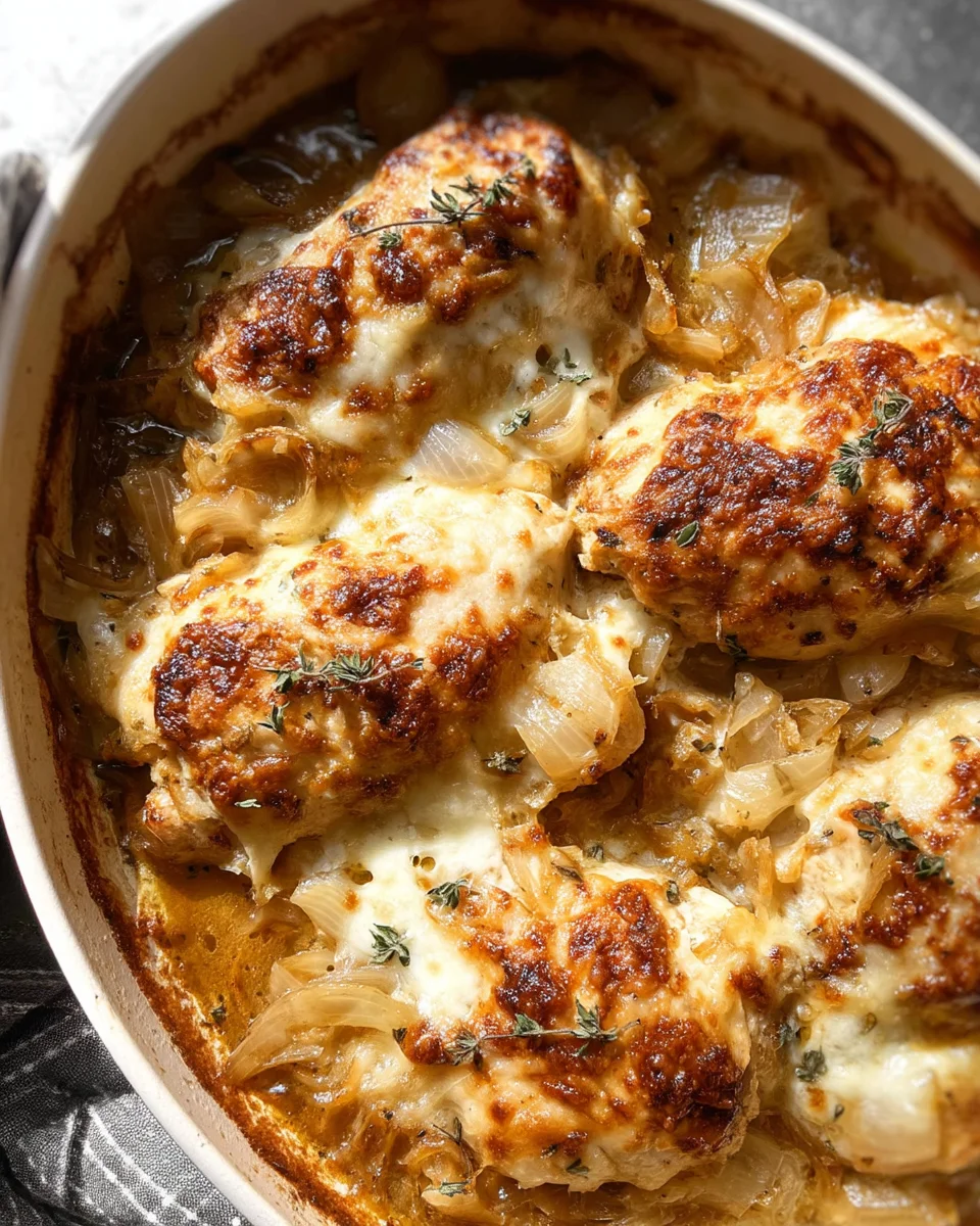 French Onion Chicken Bake