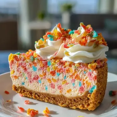 Fruity Pebbles Cheesecake