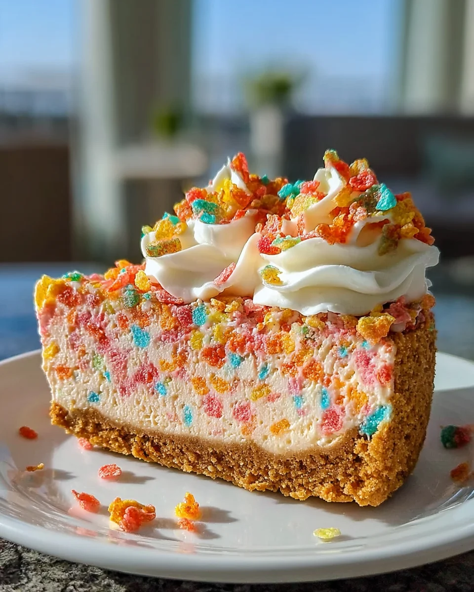 Fruity Pebbles Cheesecake
