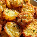 Golden Crispy Parmesan Garlic Potatoes