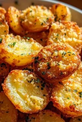 Golden Crispy Parmesan Garlic Potatoes