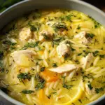 Greek Lemon Chicken Soup (Avgolemono)