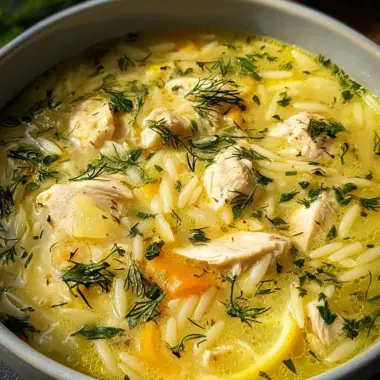 Greek Lemon Chicken Soup (Avgolemono)