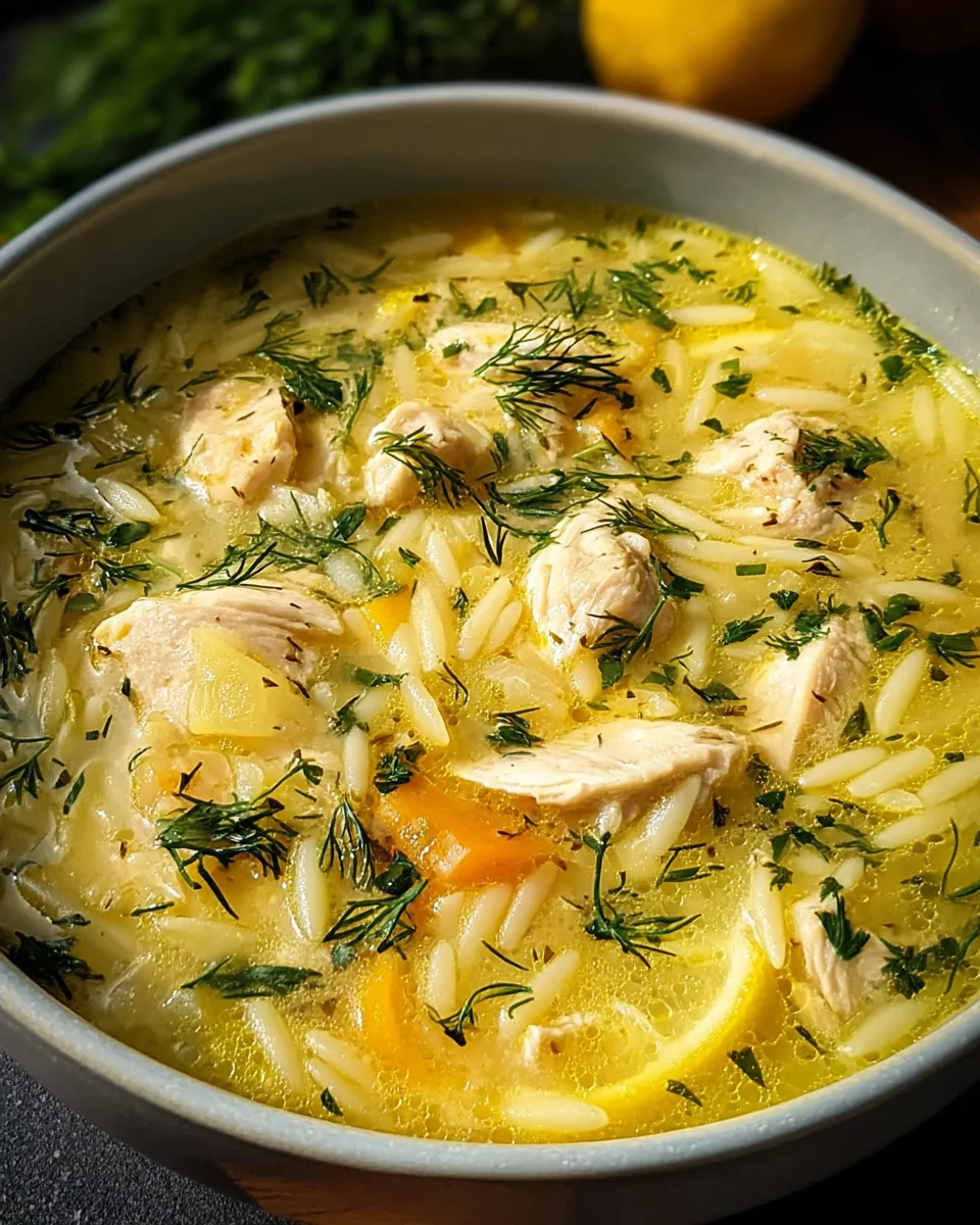 Greek Lemon Chicken Soup (Avgolemono)