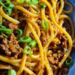 Ground Beef Mongolian Noodles