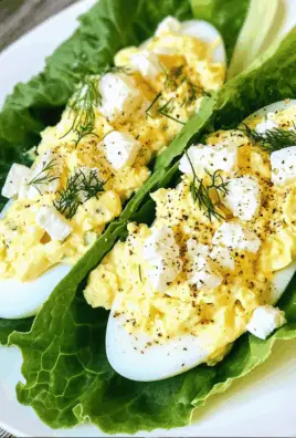 High-Protein Egg Salad Lettuce Wraps