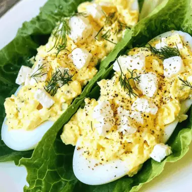 High-Protein Egg Salad Lettuce Wraps
