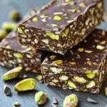 Dark Chocolate Pistachio No-Bake Energy Bars