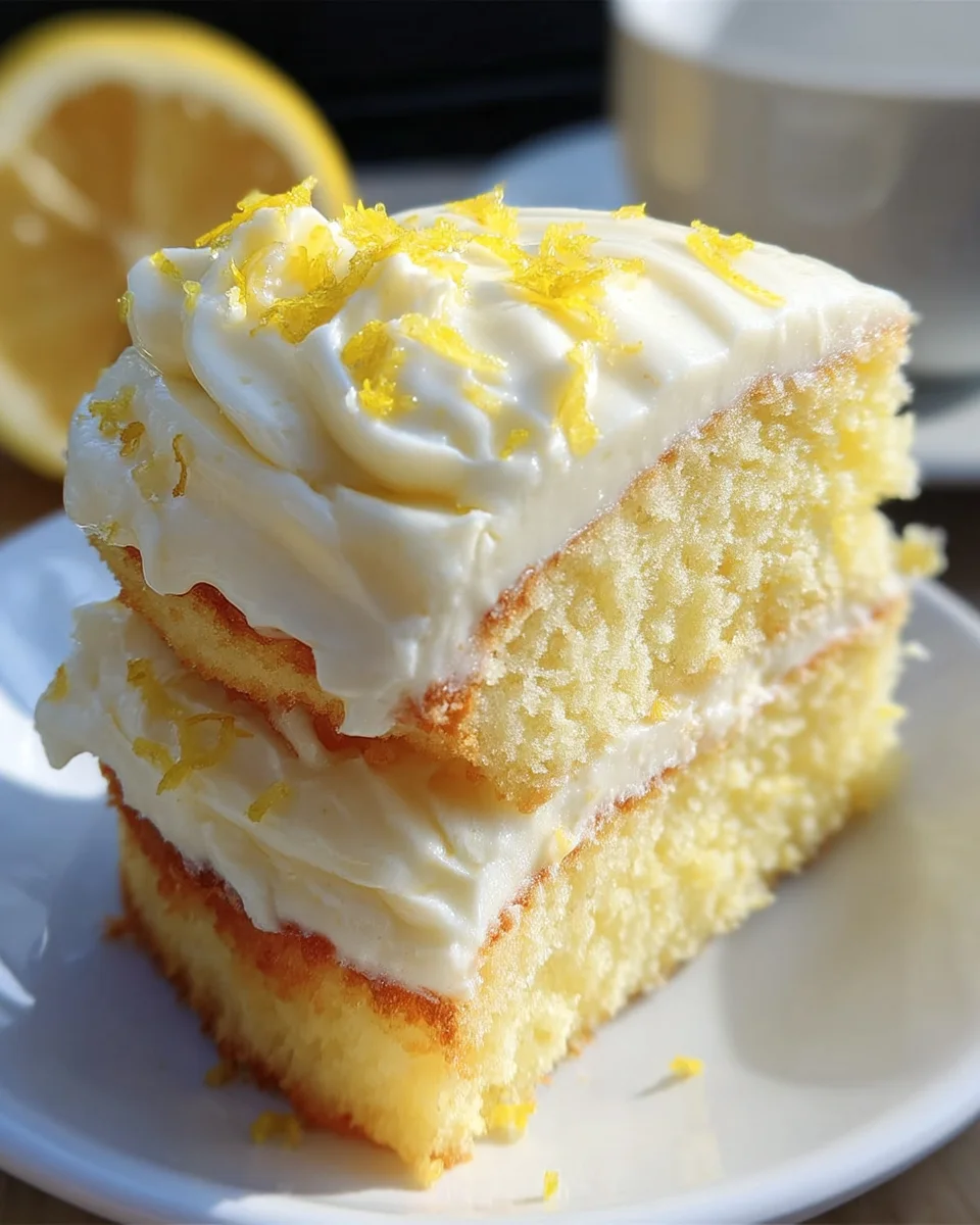 Lemon Velvet Cake With Lemon Cream Cheese Frosting