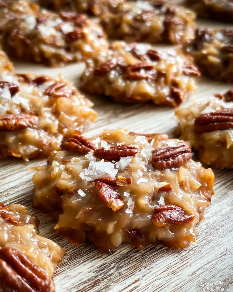 No-bake Coconut Praline Cookies