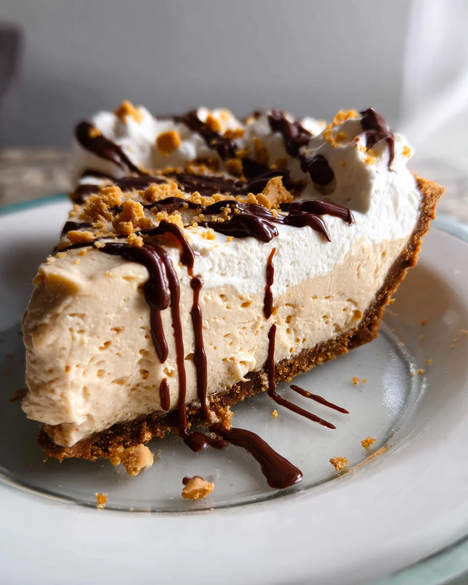 No Bake Cream Cheese Peanut Butter Pie