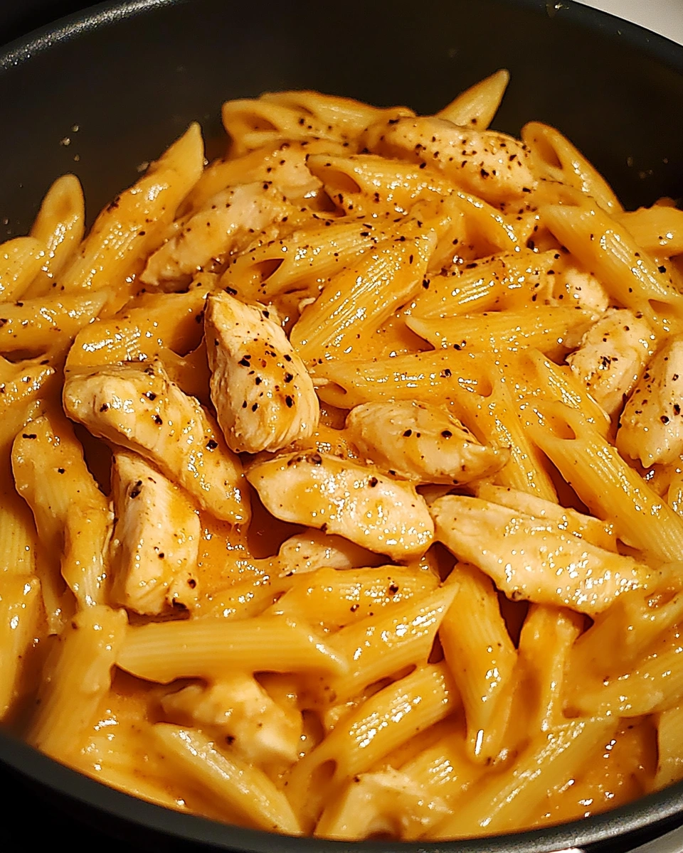 One-Pan White Cheddar Honey Chicken Pasta