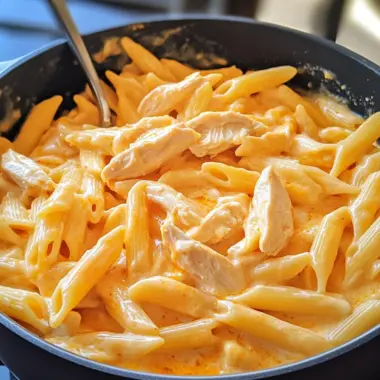 One-Pot Buffalo Ranch Chicken Penne