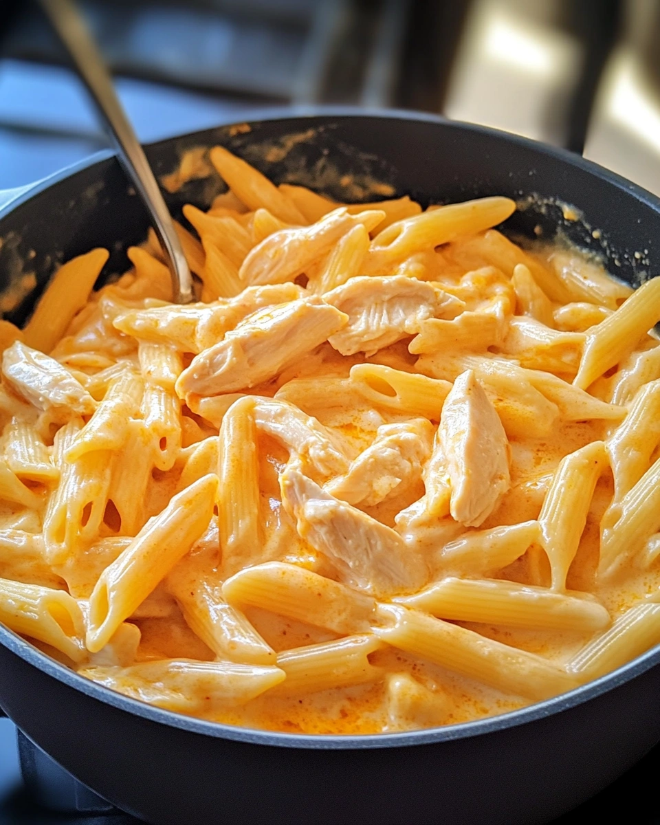 One-Pot Buffalo Ranch Chicken Penne