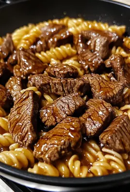 One-Pot Honey Garlic Parmesan Steak Pasta