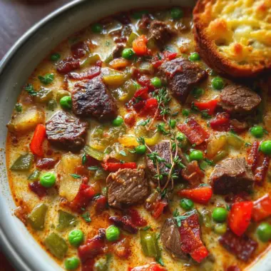 One-pot Steak Soup