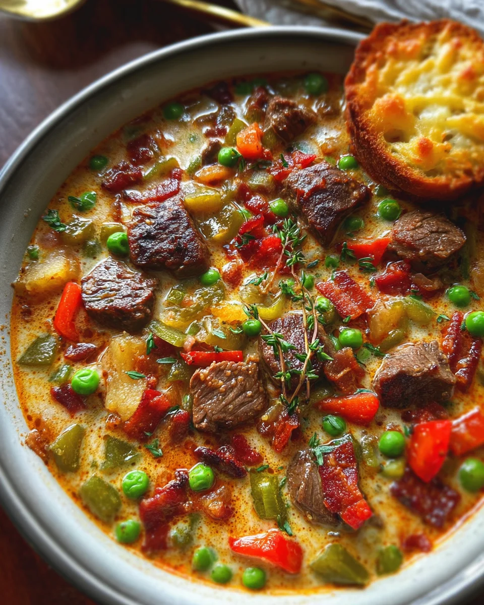 One-pot Steak Soup