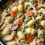 One Pot Gnocchi Chicken Pot Pie
