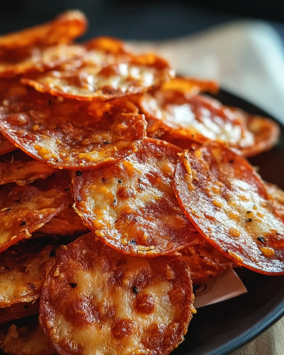 Pepperoni Cheese Crisps