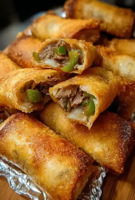 Philly Cheesesteak Egg Roll